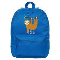 Funny Sloth Hanging On A Tree Gift Funny Sloth Lover Relax Take It Easy Gift 16 in Basic Backpack