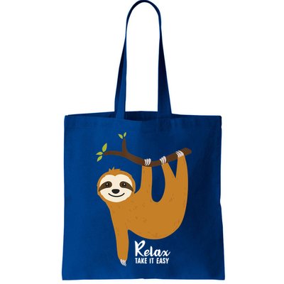 Funny Sloth Hanging On A Tree Gift Funny Sloth Lover Relax Take It Easy Gift Bag