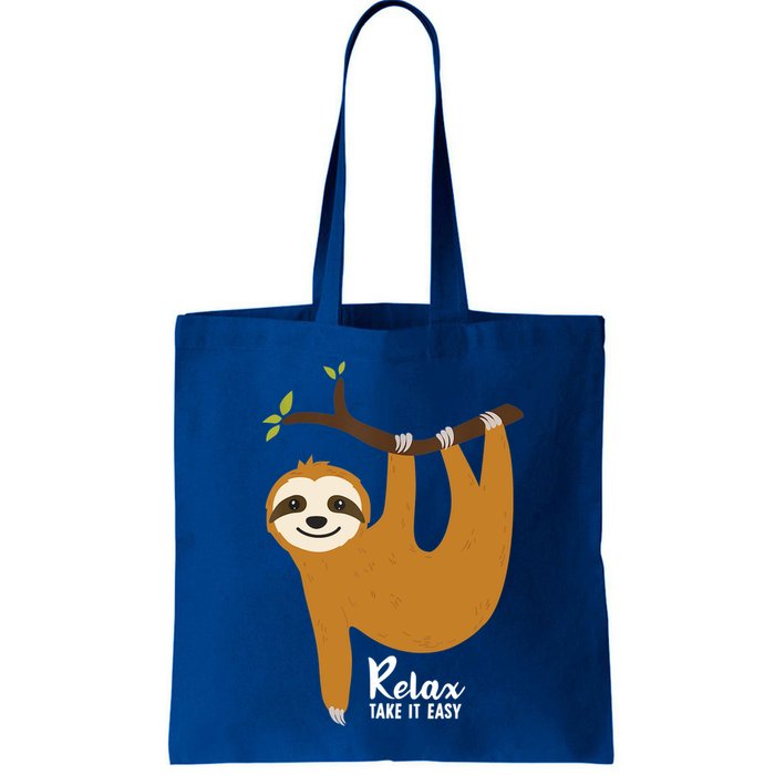 Funny Sloth Hanging On A Tree Gift Funny Sloth Lover Relax Take It Easy Gift Bag
