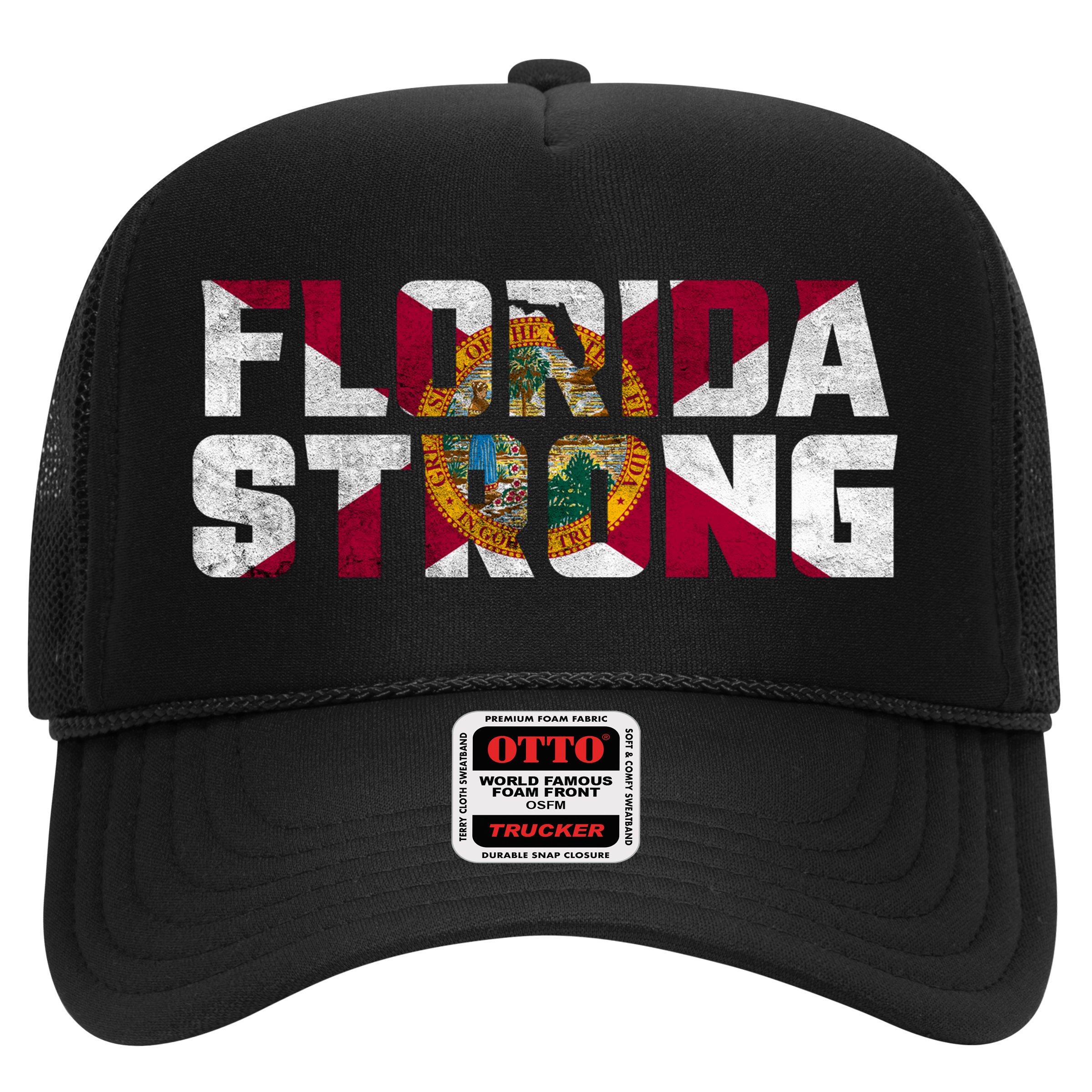 Florida Strong Hurricane Ian Support Florida Vintage American US Flag Hat