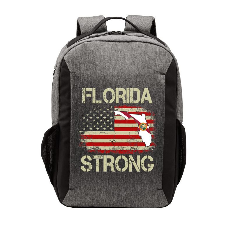 Florida Strong Hurricane Ian Support Florida Vintage American US Flag Vector Backpack