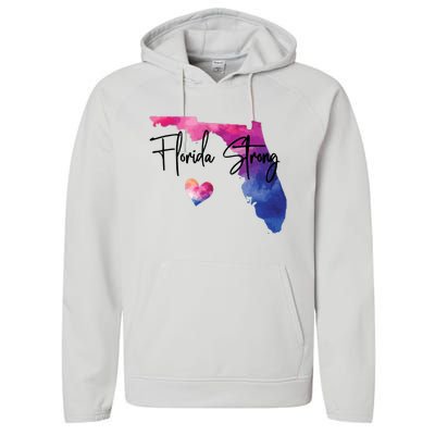 Florida Strong Hurricane Helene Performance Fleece Hoodie