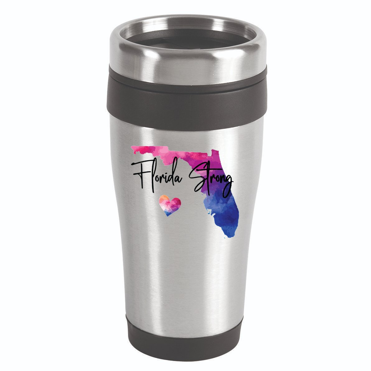 Florida Strong Hurricane Helene 16oz Travel Tumbler