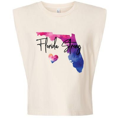 Florida Strong Hurricane Helene Garment-Dyed Women's Muscle Tee