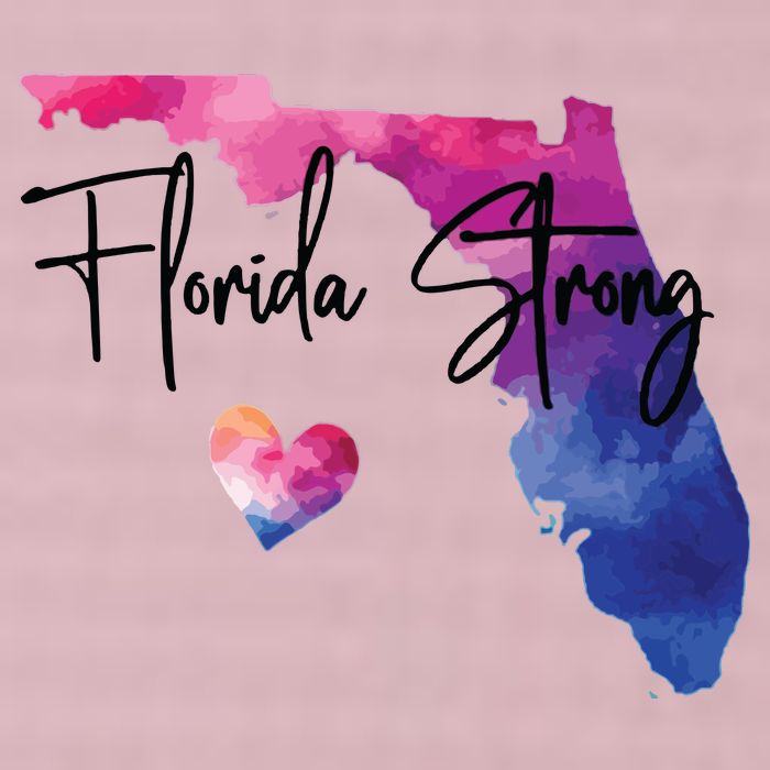 Florida Strong Hurricane Helene 25L Jumbo Tote