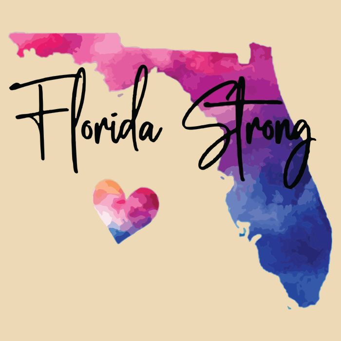 Florida Strong Hurricane Helene Drawstring Bag
