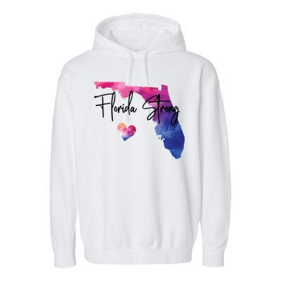 Florida Strong Hurricane Helene Garment-Dyed Fleece Hoodie