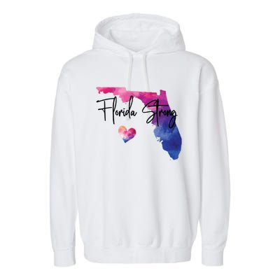 Florida Strong Hurricane Helene Garment-Dyed Fleece Hoodie