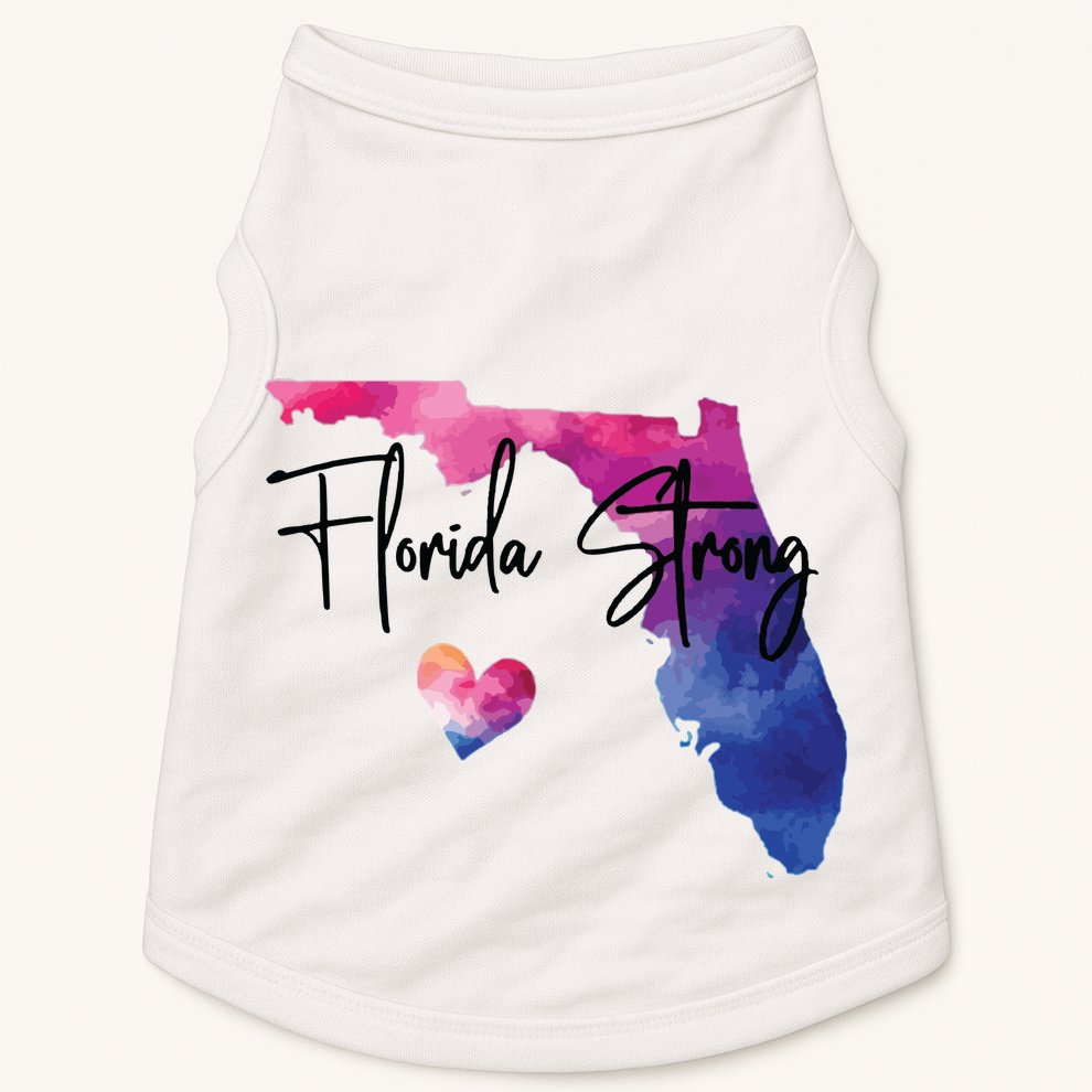 Florida Strong Hurricane Helene Doggie Tank