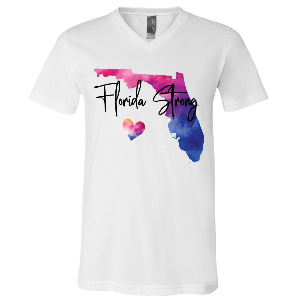 Florida Strong Hurricane Helene V-Neck T-Shirt