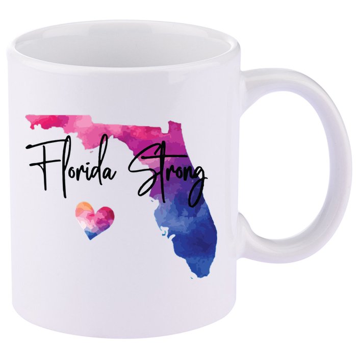 Florida Strong Hurricane Helene 11oz C Handle Ceramic Mug