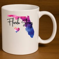 Florida Strong Hurricane Helene 11oz C Handle Ceramic Mug