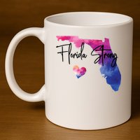 Florida Strong Hurricane Helene 11oz C Handle Ceramic Mug