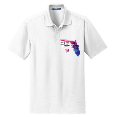 Florida Strong Hurricane Helene Dry Zone Grid Polo