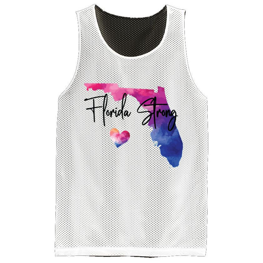 Florida Strong Hurricane Helene Mesh Reversible Basketball Jersey Tank