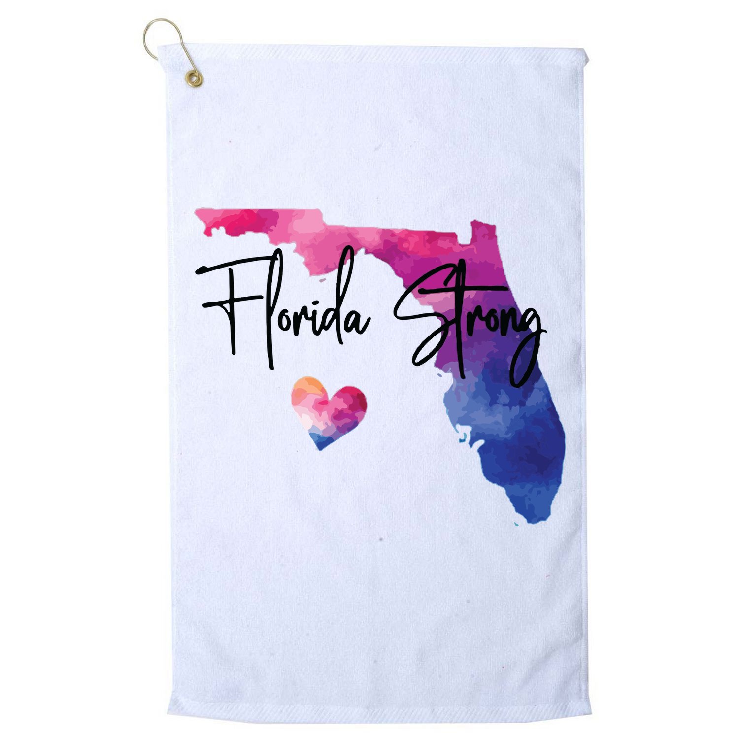 Florida Strong Hurricane Helene Golf Towel