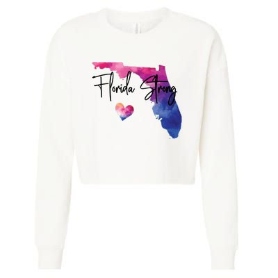 Florida Strong Hurricane Helene Cropped Pullover Crew