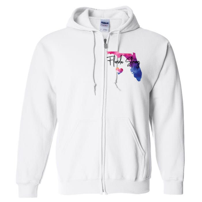 Florida Strong Hurricane Helene Full Zip Hoodie