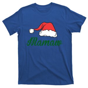 Funny Santa Hat Christmas Costume Family Matching Mamaw Gift T-Shirt