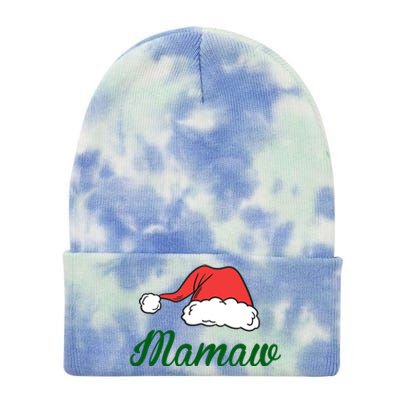 Funny Santa Hat Christmas Costume Family Matching Mamaw Gift Tie Dye 12in Knit Beanie