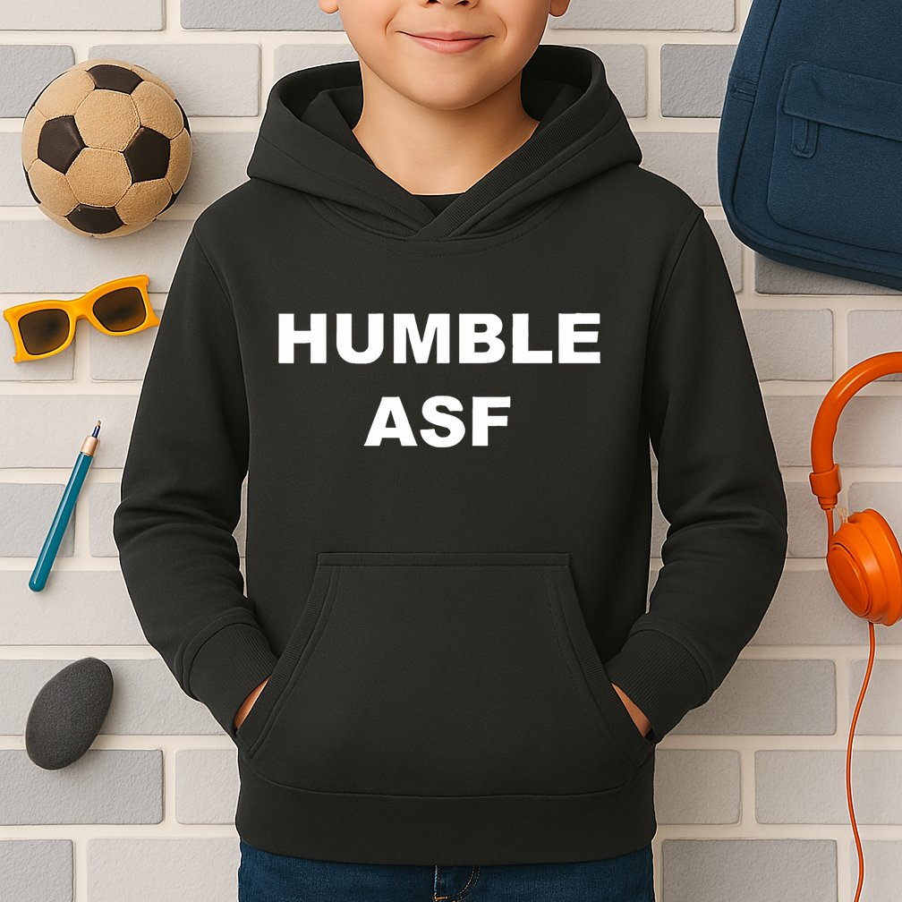 Funny Saying Humble Asf Kids Hoodie