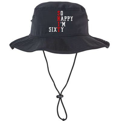 Funny So Happy I Am Sixty Shit 60th Birthday Born In 1962 Bucket Hat