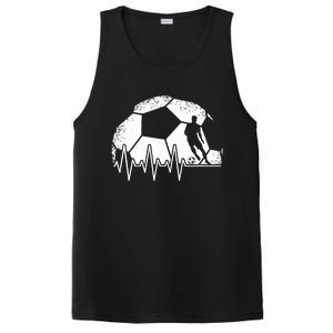 Funny Soccer Heartbeat Soccer Player PosiCharge Competitor Tank