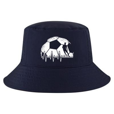 Funny Soccer Heartbeat Soccer Player Cool Comfort Performance Bucket Hat