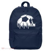 Funny Soccer Heartbeat Soccer Player 16 in Basic Backpack