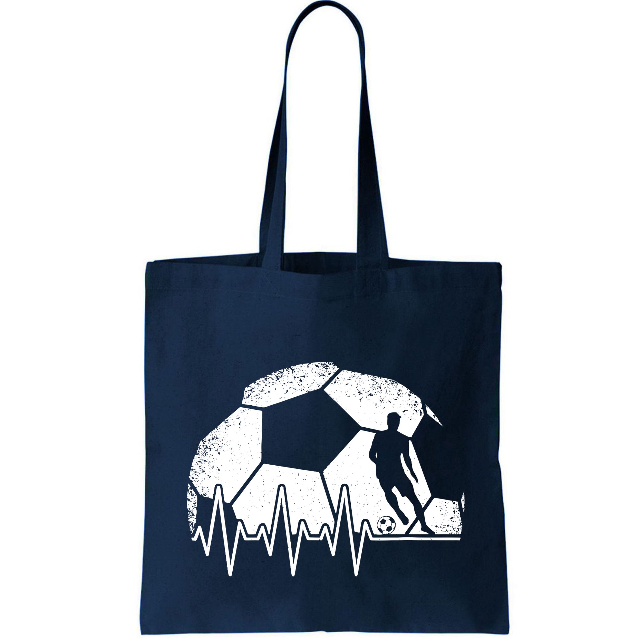 Funny Soccer Heartbeat Soccer Player Bag