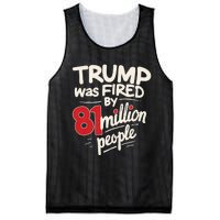 Funny Sarcastic Humor Trump Was Fired By 81 Million People Mesh Reversible Basketball Jersey Tank