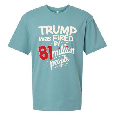 Funny Sarcastic Humor Trump Was Fired By 81 Million People Sueded Cloud Jersey T-Shirt