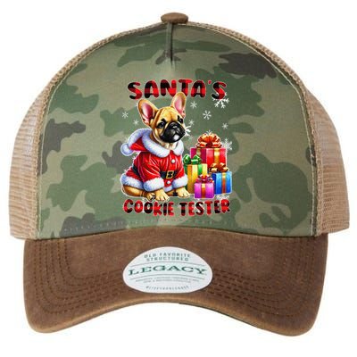 Frenchie Santa Hat & Christmas Lights Cute French Bulldog Legacy Tie Dye Trucker Hat