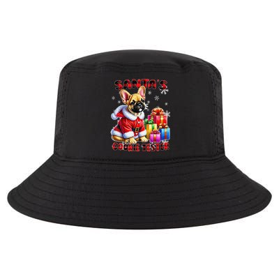 Frenchie Santa Hat & Christmas Lights Cute French Bulldog Cool Comfort Performance Bucket Hat