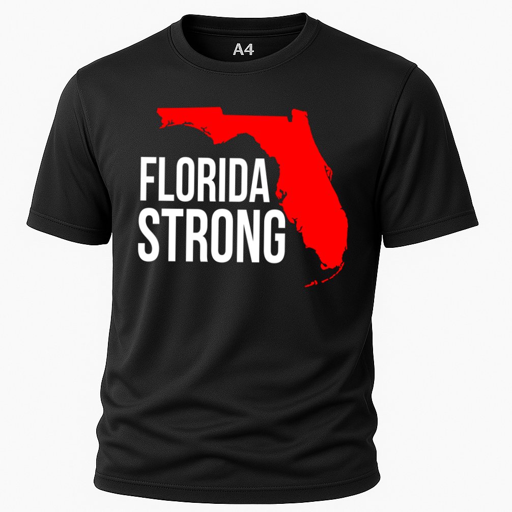 Florida Strong Hurricane Ian Support Florida Vintage American US Flag Performance Shirt