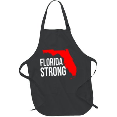 Florida Strong Hurricane Ian Support Florida Vintage American US Flag Apron
