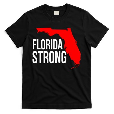 Florida Strong Hurricane Ian Support Florida Vintage American US Flag T-Shirt