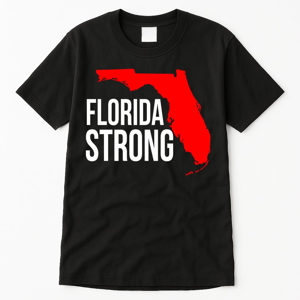 Florida Strong Hurricane Ian Support Florida Vintage American US Flag Tall T-Shirt