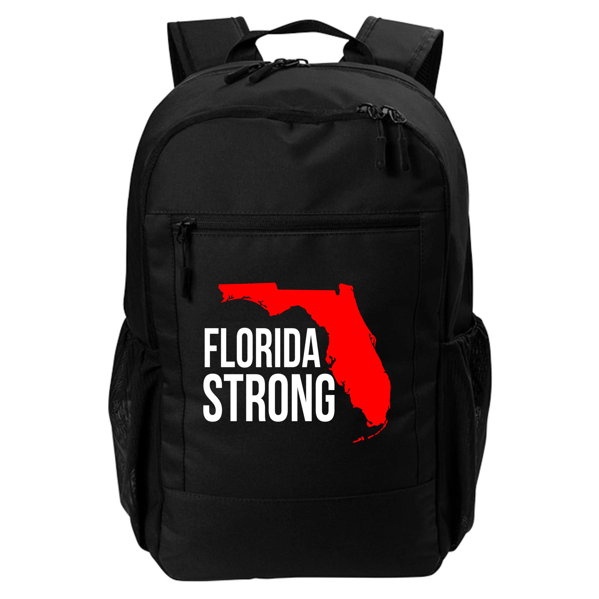 Florida Strong Hurricane Ian Support Florida Vintage American US Flag Backpack