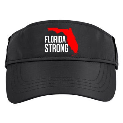Florida Strong Hurricane Ian Support Florida Vintage American US Flag Adult Drive Performance Visor