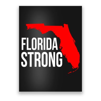 Florida Strong Hurricane Ian Support Florida Vintage American US Flag Poster