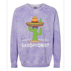 Fun Saxophonist Humor Saying Funny Saxophone Player Colorblast Crewneck Sweatshirt