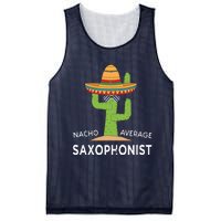 Fun Saxophonist Humor Saying Funny Saxophone Player Mesh Reversible Basketball Jersey Tank