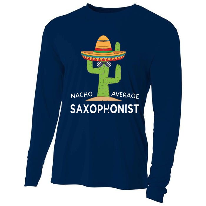 Fun Saxophonist Humor Saying Funny Saxophone Player Cooling Performance Long Sleeve Crew