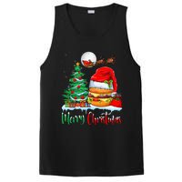 Festive Santa Hat Hamburger Christmas Holiday Gift PosiCharge Competitor Tank