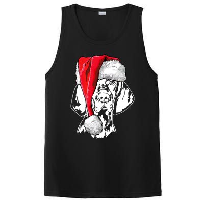 Funny Santa Hungarian Vizsla Christmas Dog Mom Dog Great Gift PosiCharge Competitor Tank