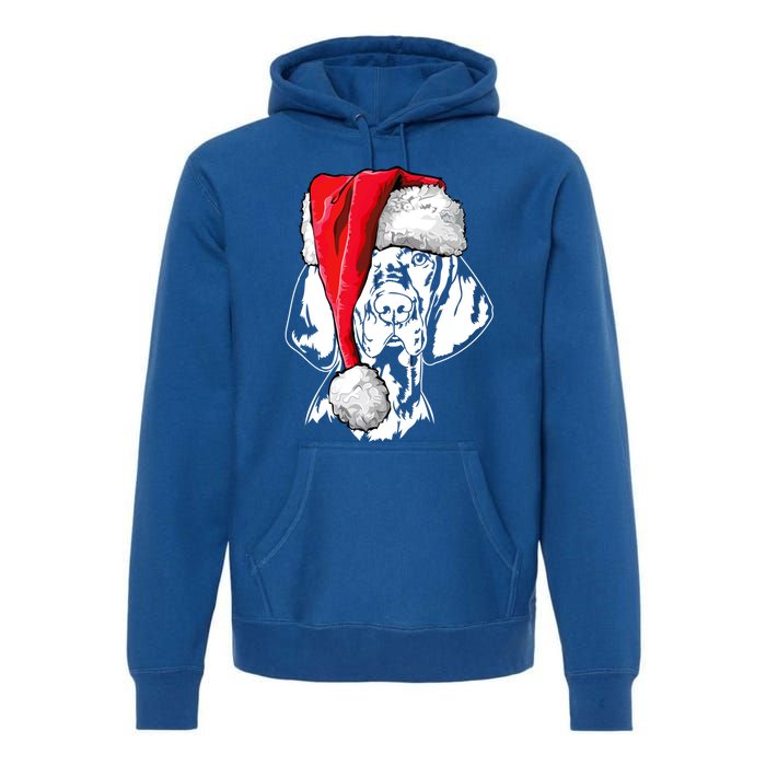 Funny Santa Hungarian Vizsla Christmas Dog Mom Dog Great Gift Premium Hoodie