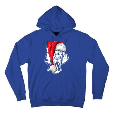 Funny Santa Hungarian Vizsla Christmas Dog Mom Dog Great Gift Tall Hoodie