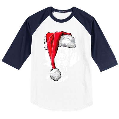 Funny Santa Hungarian Vizsla Christmas Dog Mom Dog Great Gift Baseball Sleeve Shirt