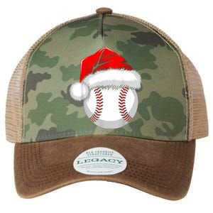 Funny Santa Hat Xmas Sport Lover Christmas Baseball Player Legacy Tie Dye Trucker Hat